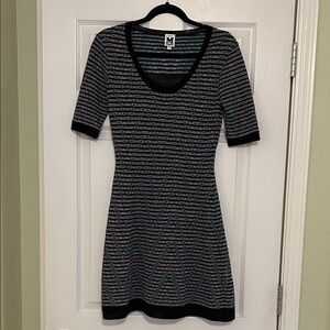 M Missoni Knit Striped Mini Dress